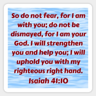 Bible Verse Isaiah 41:10 Sticker